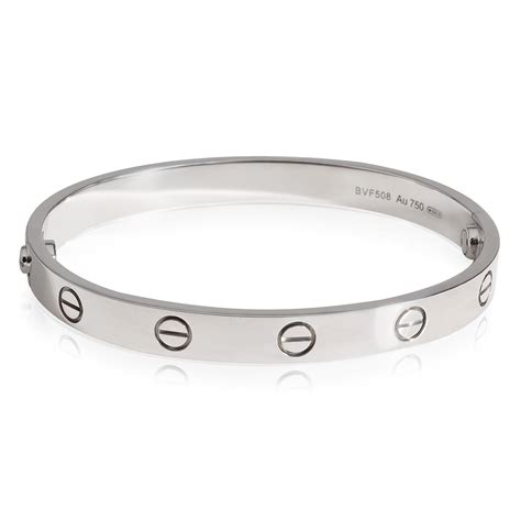 cartier love bracelet white gold diamonds|19 750 cartier crd 094835.